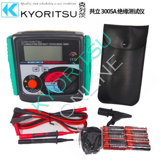 KEW-3005A Kyoritsu Digital Insulation / Continuity Testers 250V/500V/1000V